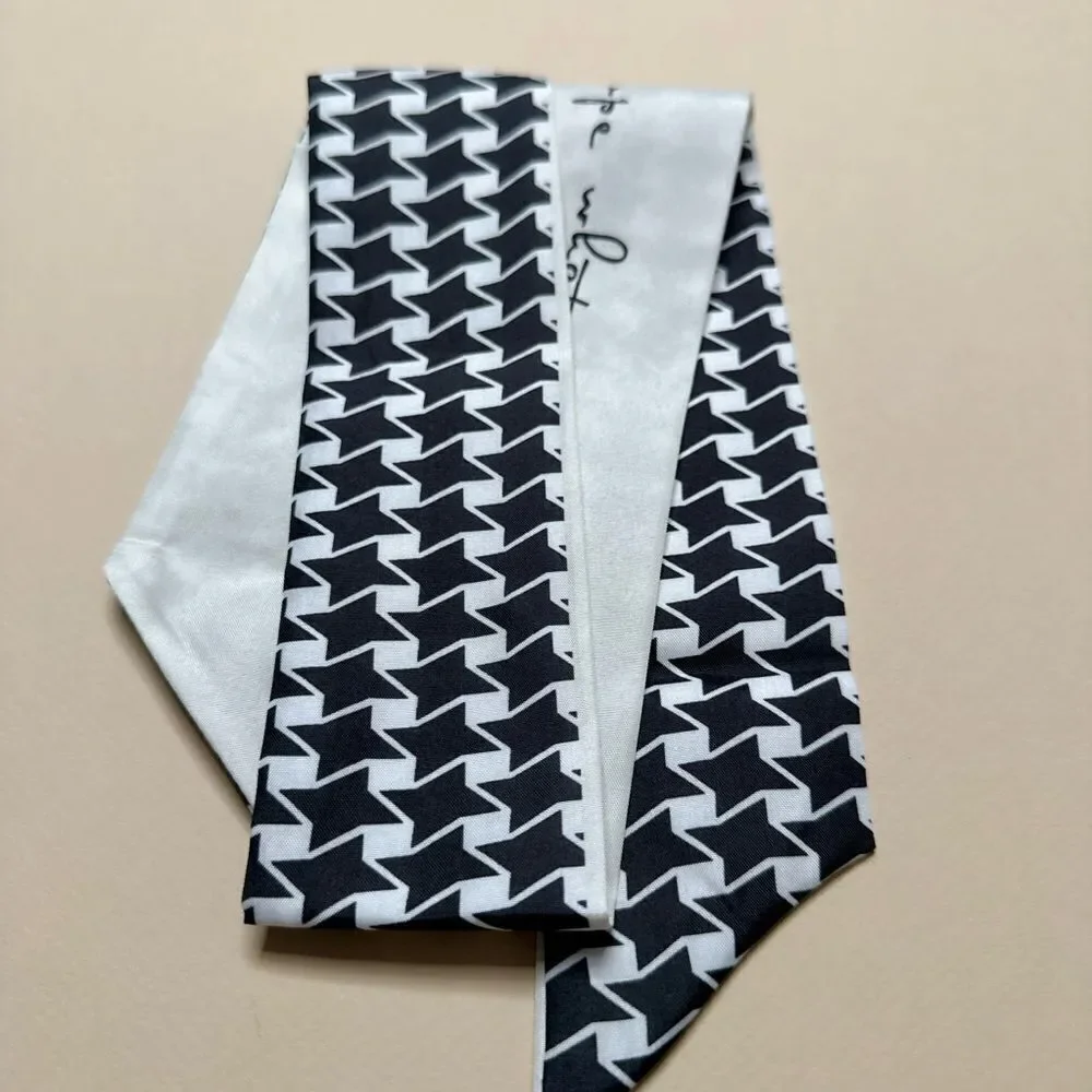 Black and White Geometric Scarf #1842